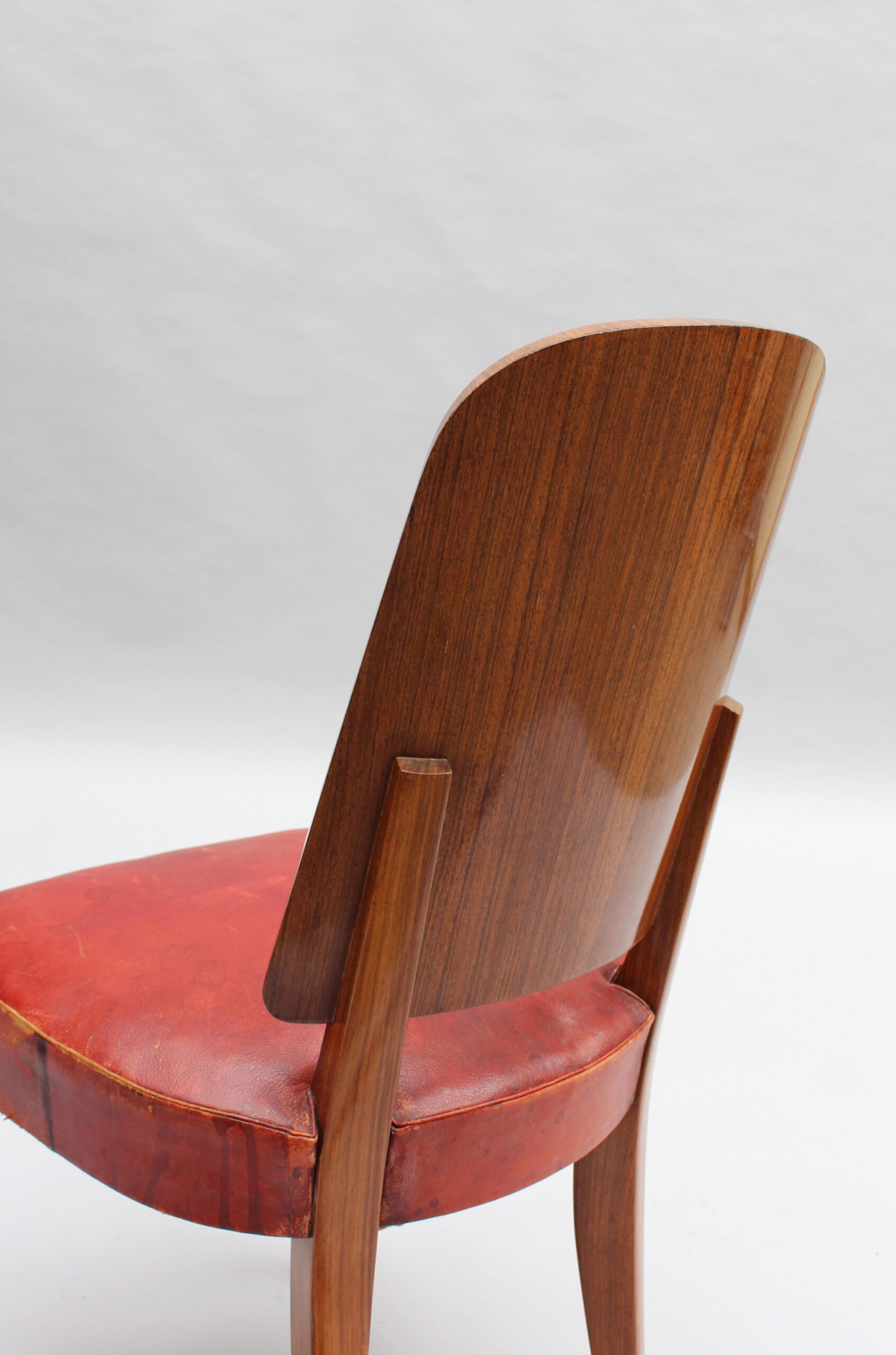 Set of 8 French Art Deco Palisander Chairs by Maxime Old (6 side + 2 arm) - Image 14