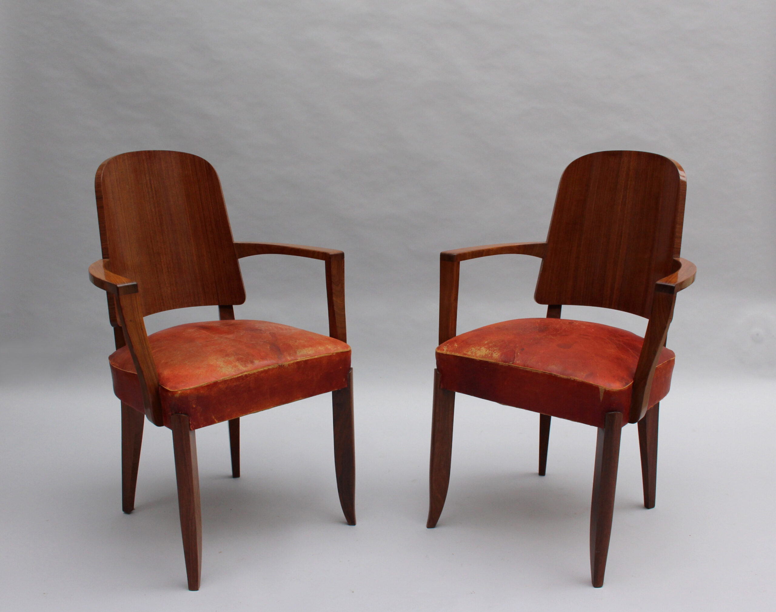 Set of 8 French Art Deco Palisander Chairs by Maxime Old (6 side + 2 arm) - Image 11