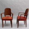 Set of Eight French Art Deco Palissander Chairs by Maxime Old