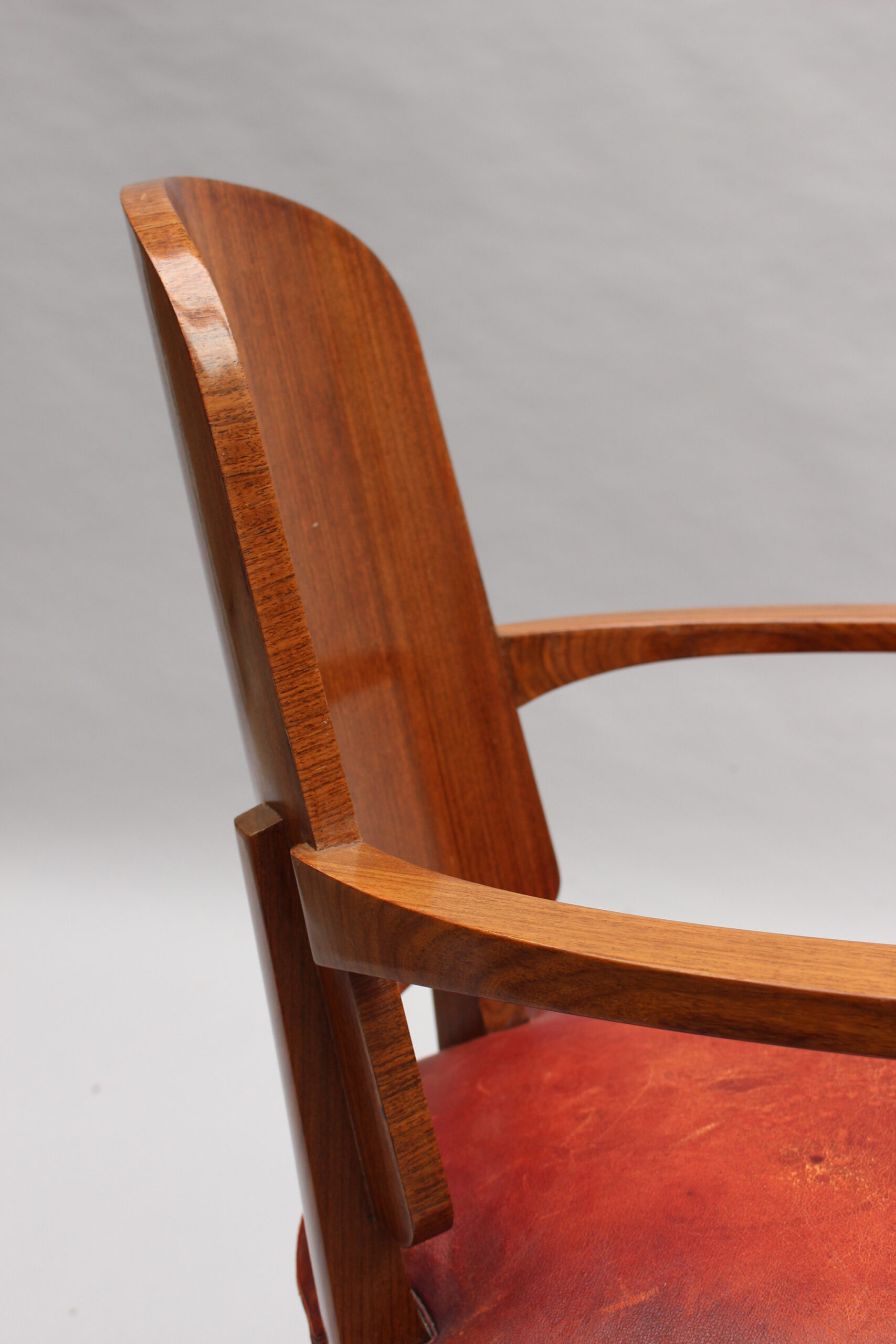 Set of 8 French Art Deco Palisander Chairs by Maxime Old (6 side + 2 arm) - Image 12