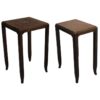 Two Fine French Art Deco Mahogany and Rosewood Side Tables by Jules Leleu