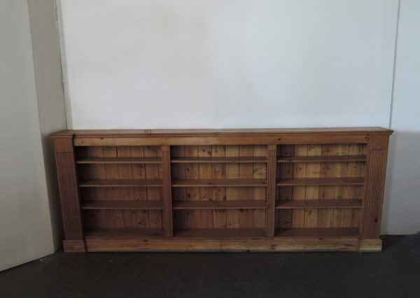 Large French Neoclassical Pine Bookcase - Image 2