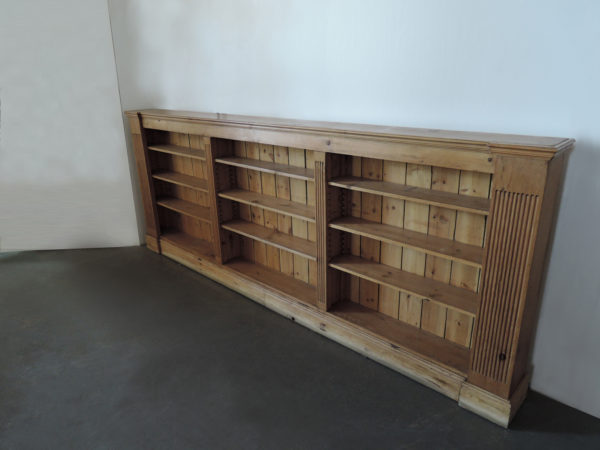 Large French Neoclassical Pine Bookcase - Image 3