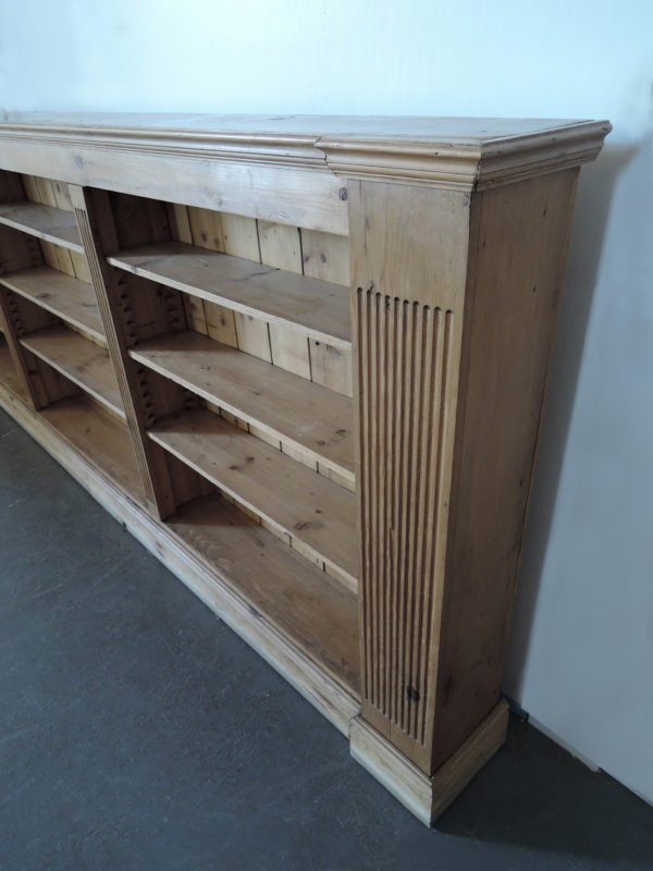 Large French Neoclassical Pine Bookcase - Image 5