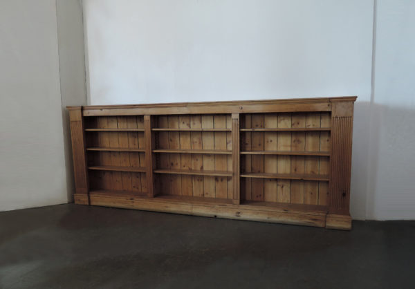 Large French Neoclassical Pine Bookcase - Image 4