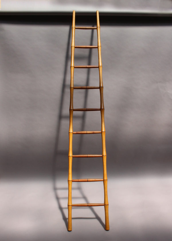 Fine French Nine Rungs Faux Bamboo Ladder - Image 2