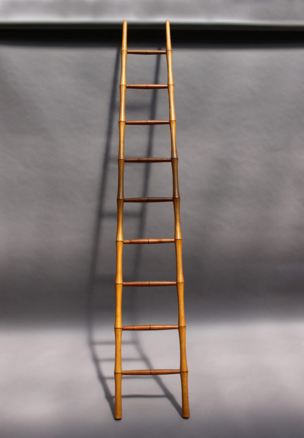 Fine French Nine Rungs Faux Bamboo Ladder - Image 3