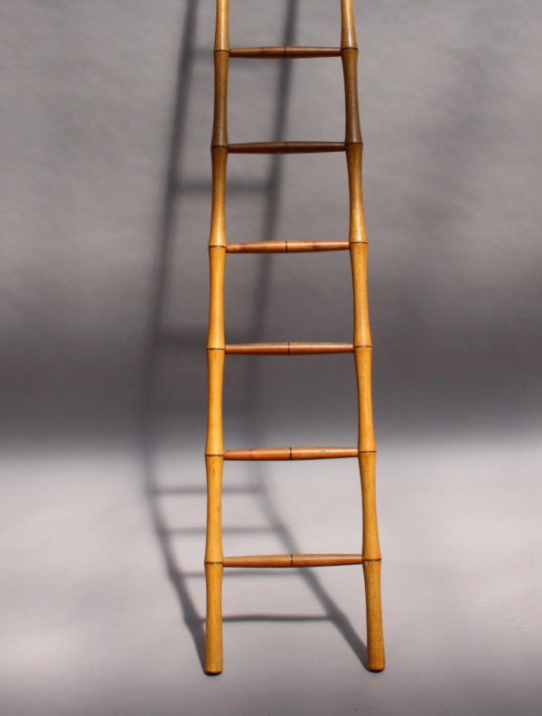 Fine French Nine Rungs Faux Bamboo Ladder - Image 4