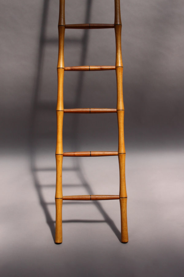 Fine French Nine Rungs Faux Bamboo Ladder - Image 5