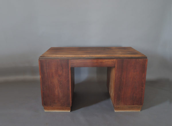 French Art Deco Rosewood Pedestal Desk - Image 7