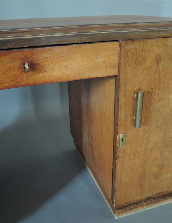 French Art Deco Rosewood Pedestal Desk - Image 13