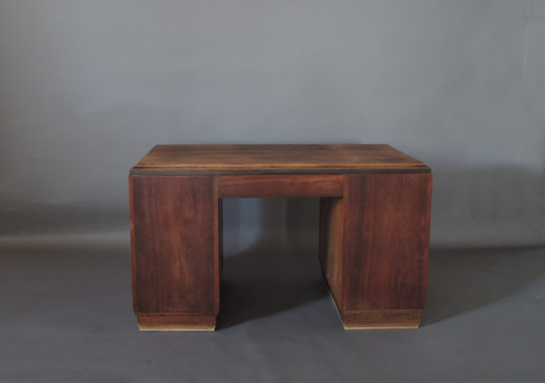 French Art Deco Rosewood Pedestal Desk - Image 6