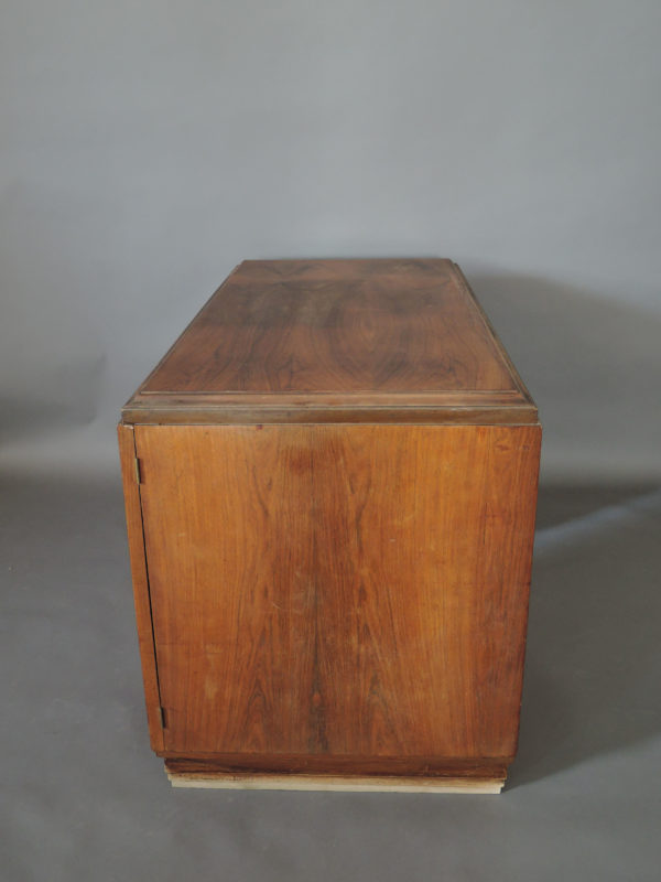 French Art Deco Rosewood Pedestal Desk - Image 10