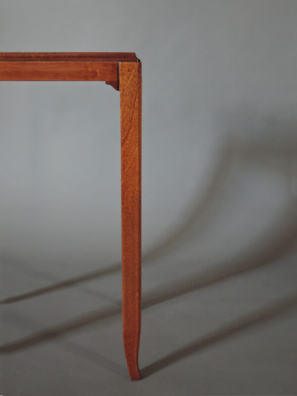 Two Fine French Art Deco Mahogany and Rosewood Side Tables by Jules Leleu - Image 9