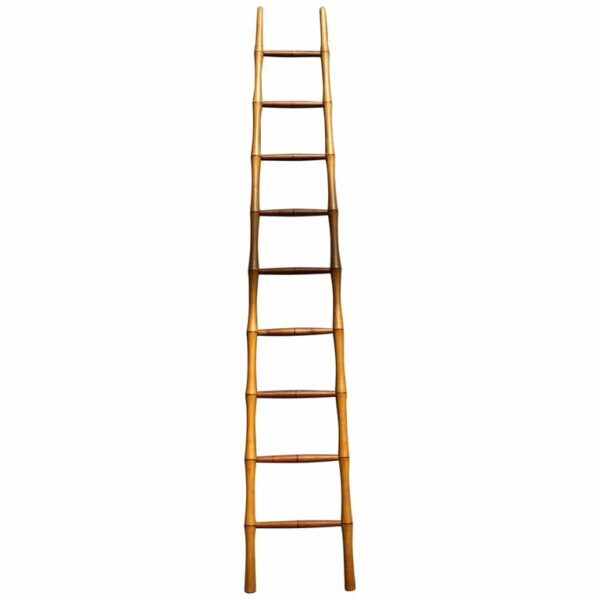 Fine French Nine Rungs Faux Bamboo Ladder