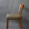Set of 12 Fine French Art Deco Walnut Dining Chairs by Jules Leleu