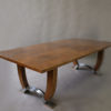 Large Fine French Art Deco Extendable Walnut Dining Table by Leleu (documented)