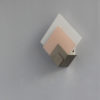 Fine French White and Pink Glass Shades and Nickel Mount Sconce by Jean Perzel