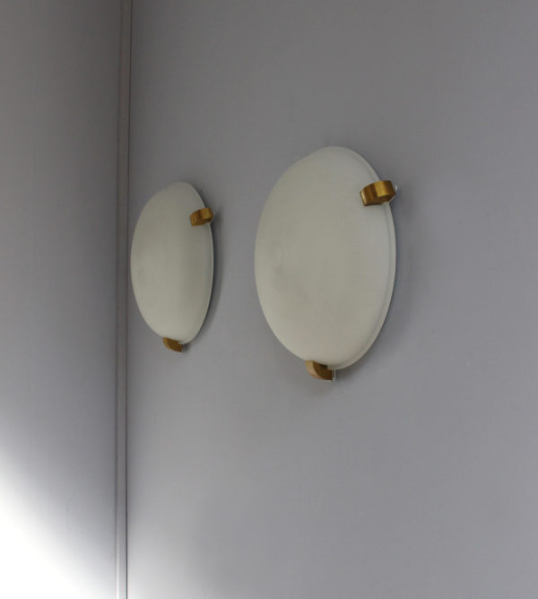 A Set of 4 Fine French Art Deco Flush Mount / Wall Sconce by Jean Perzel - Image 5