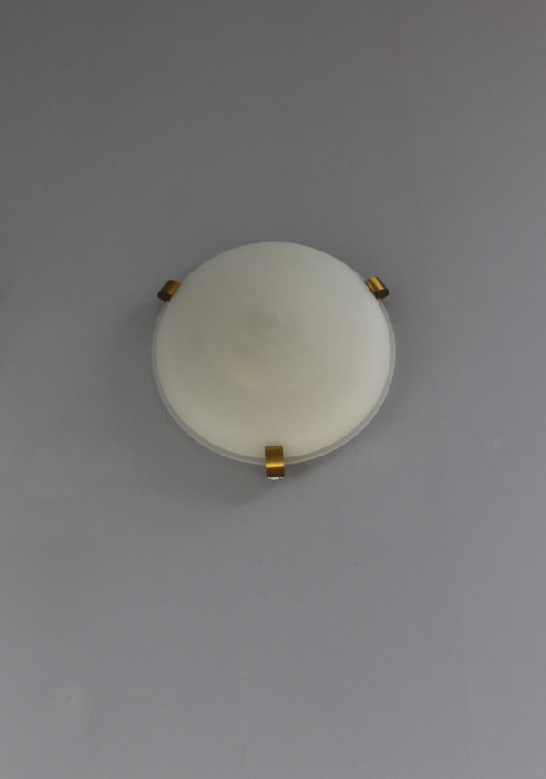 A Set of 4 Fine French Art Deco Flush Mount / Wall Sconce by Jean Perzel - Image 9