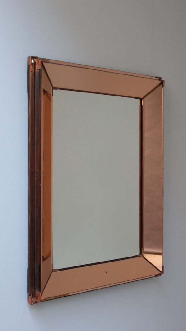 A Fine French Art Deco Rectangular Mirror attributed to Jacques Adnet - Image 4