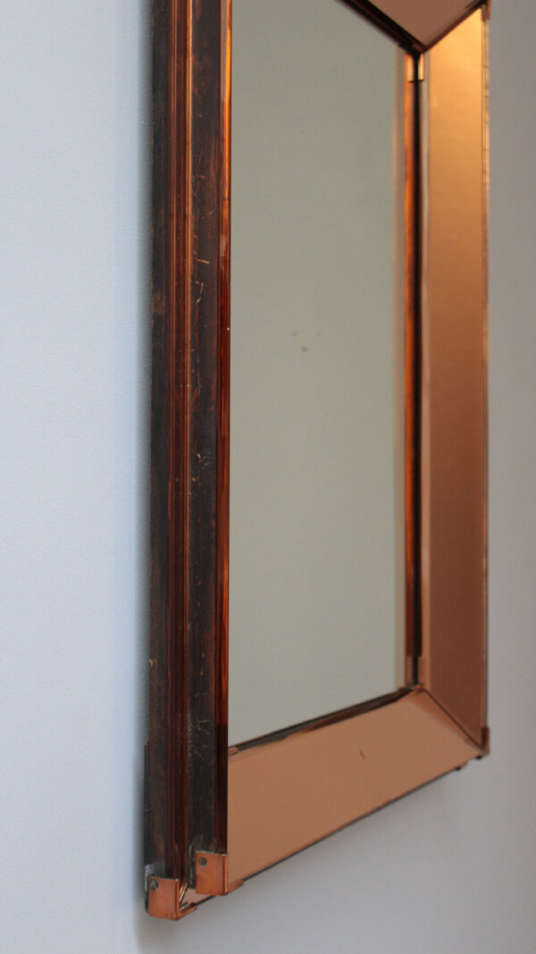 A Fine French Art Deco Rectangular Mirror attributed to Jacques Adnet - Image 6