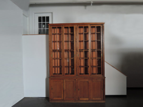 Large French Neoclassical Oak School Bookcase - Image 7