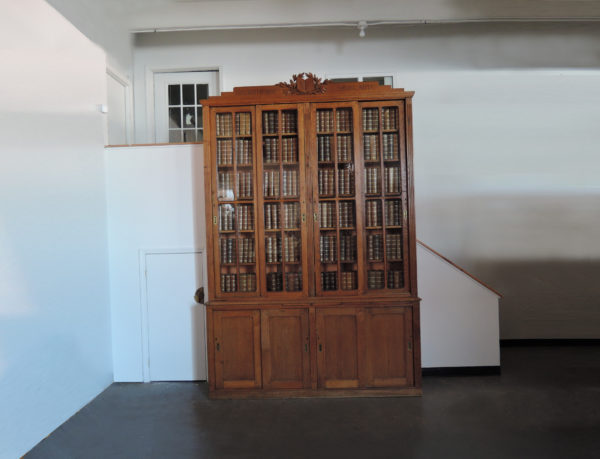 Large French Neoclassical Oak School Bookcase - Image 2