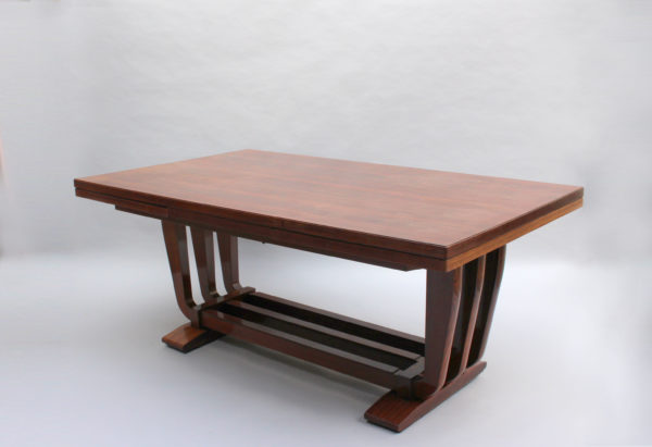 A Fine French Art Deco Rosewood Dining Table by Maxime Old - Image 6