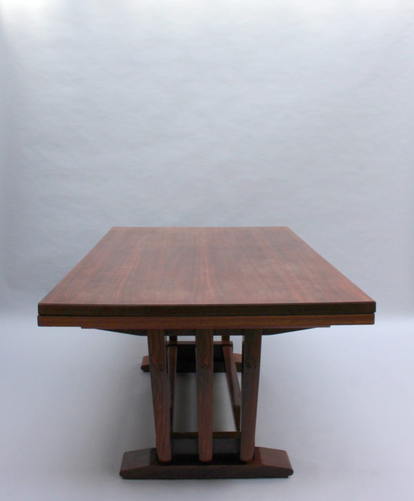 A Fine French Art Deco Rosewood Dining Table by Maxime Old - Image 2