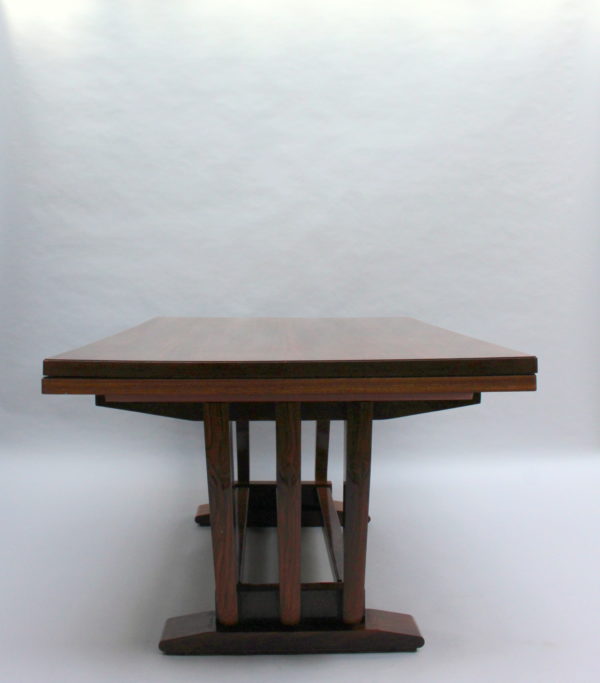 A Fine French Art Deco Rosewood Dining Table by Maxime Old - Image 3