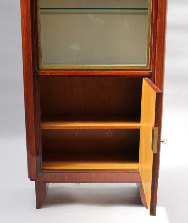 A Fine French Art Deco Rosewood Vitrine by Maxime Old - Image 7