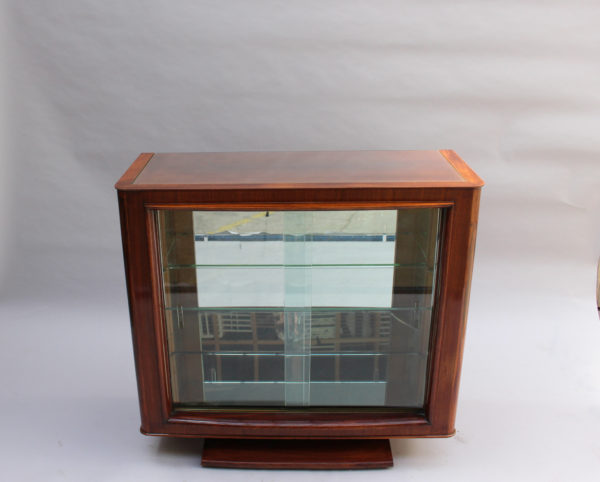 A Fine French Art Deco Rosewood Vitrine / Bar by Maxime Old - Image 4