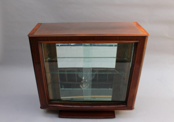 A Fine French Art Deco Rosewood Vitrine / Bar by Maxime Old - Image 3