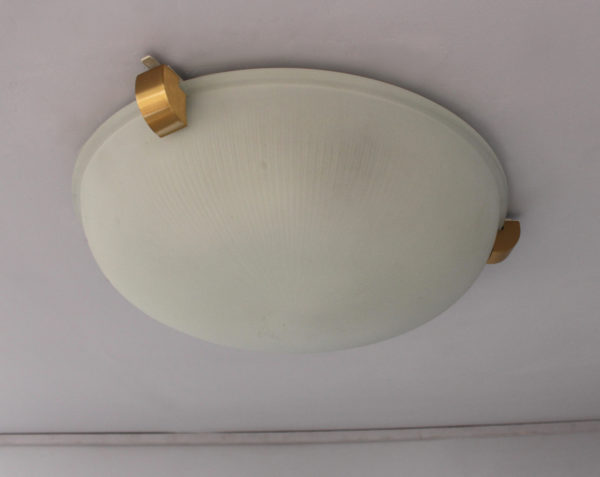 Pair of Fine French Art Deco Ceiling or Wall Lights by Jean Perzel - Image 8