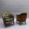4 Fine French Art Deco Mahogany Gondola Chairs (2 available)