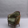 4 Fine French Art Deco Mahogany Gondola Chairs (2 available)