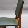 Six French, 1950s Solid Oak Dining Chairs