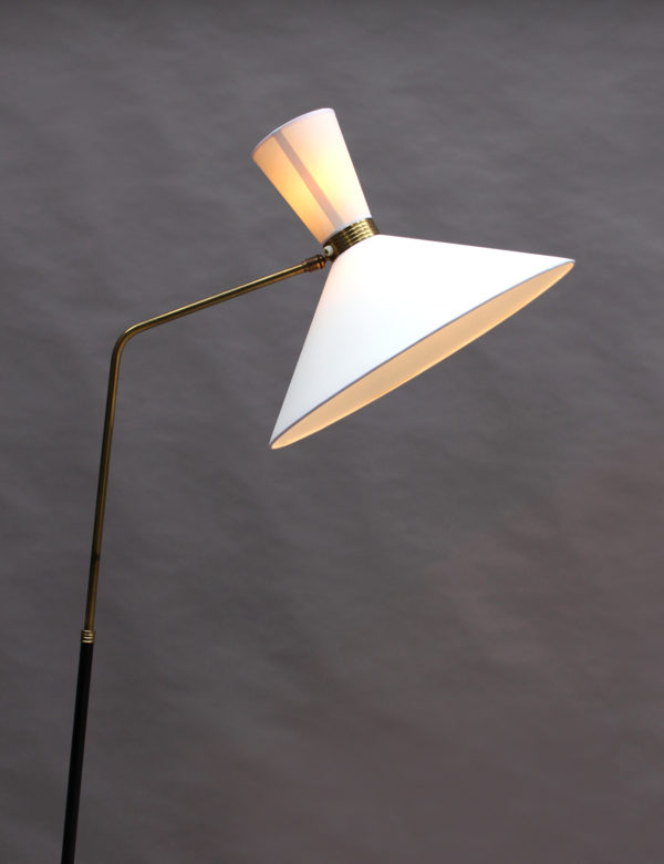 Fine French 1950s Adjustable Floor Lamp by Lunel - Image 5