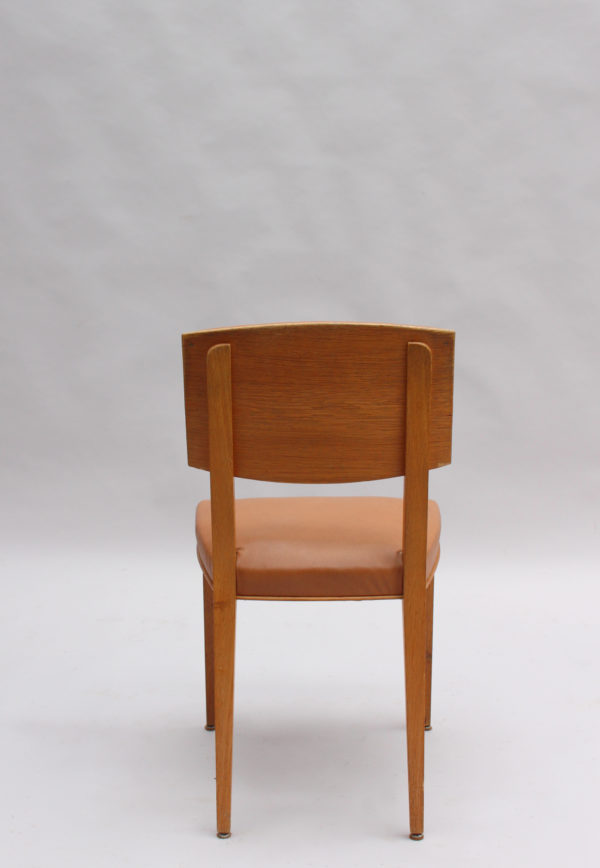 Set of 6 Fine French 1950s Oak Chairs - Image 8