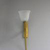 Unusually Large Fine French 1950s Bronze and Glass Torchere Sconce by Perzel