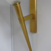 Large Fine French 1950s Bronze and Glass Torchere Wall light by Perzel