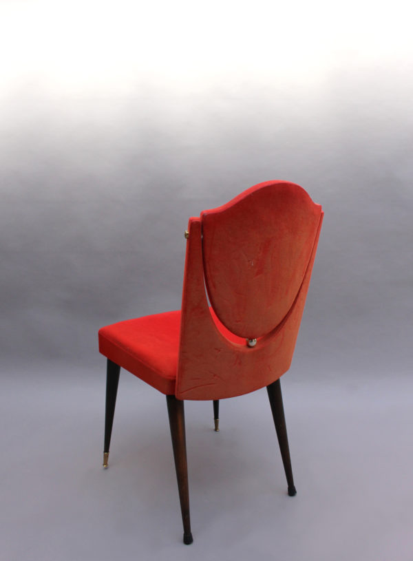 Set of 6 Unusual French 1960s Dining Chairs - Image 10