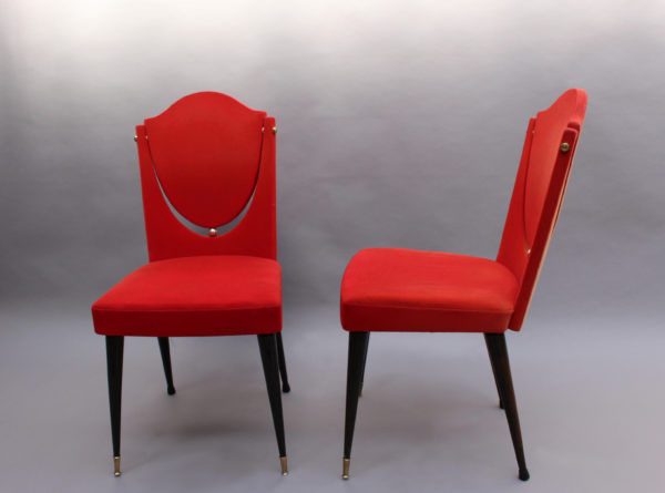 Set of 6 Unusual French 1960s Dining Chairs - Image 6