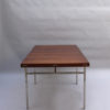 Fine French 1950s Extendable Chrome and Rosewood Table by Alain Richard