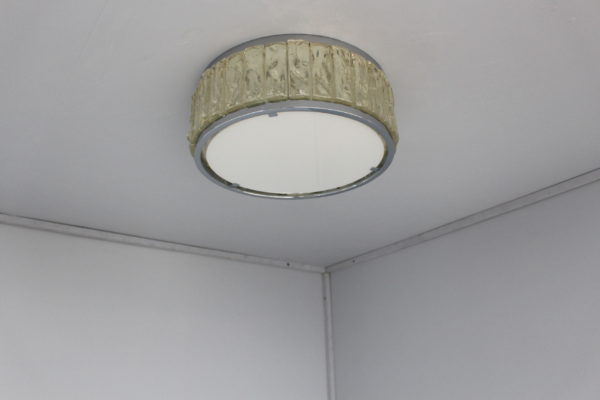 Fine Round Chrome and Glass "Queen's Necklace" Ceiling Light by Perzel - Image 2