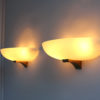 Pair of Fine French Art Deco Glass and Bronze Sconces by Jean Perzel