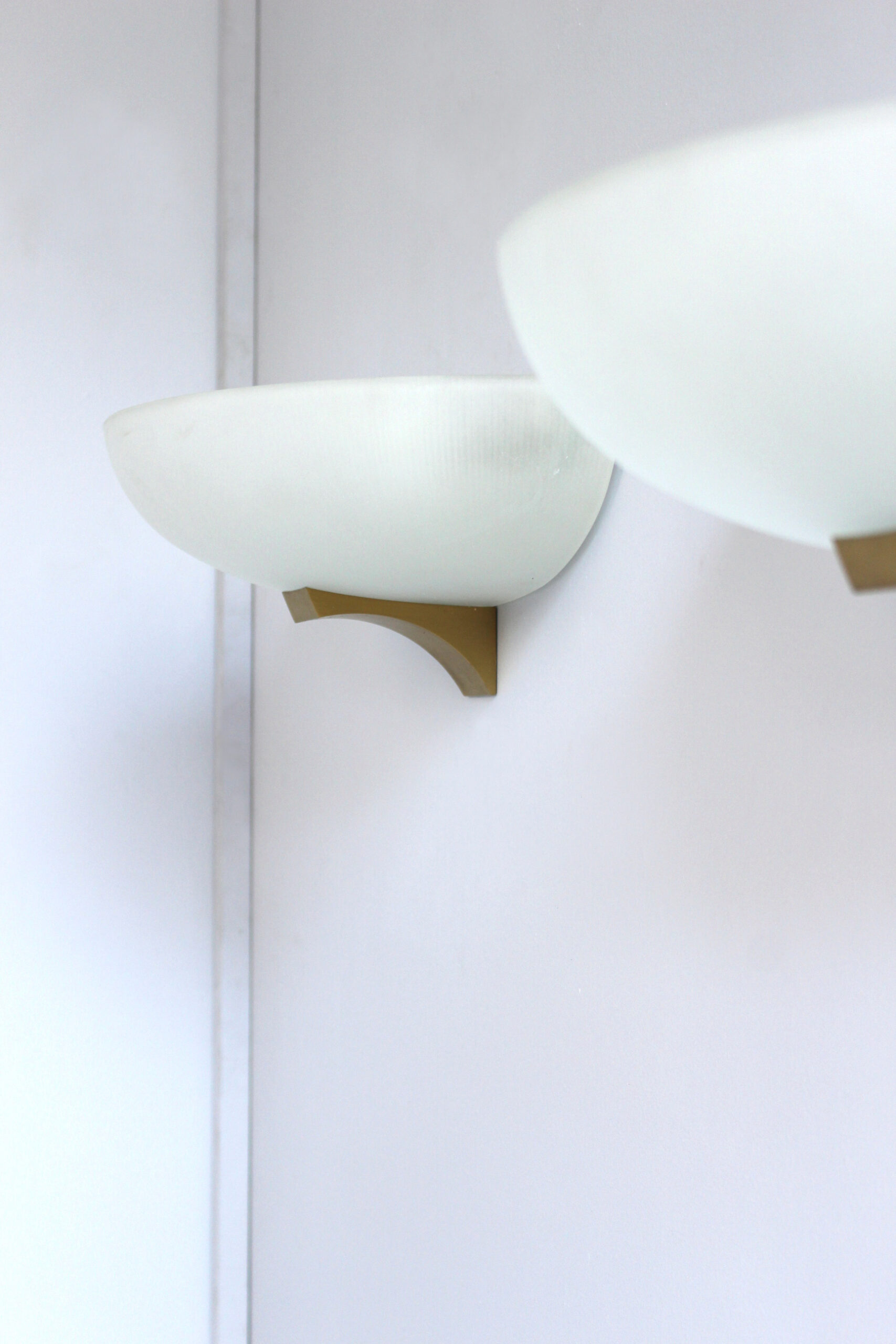 Pair of Fine French Art Deco Glass and Bronze Sconces by Jean Perzel - Image 10