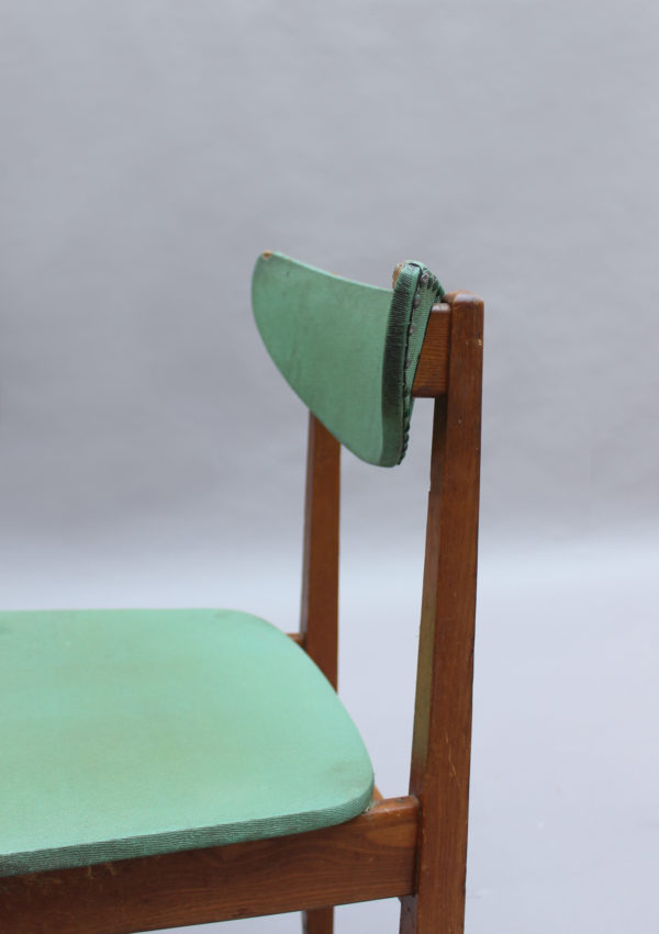 Set of 4 Fine French 1950s Elm Chairs - Image 13