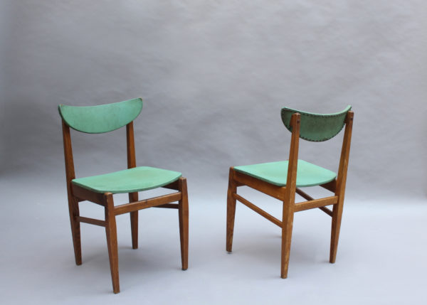 Set of 4 Fine French 1950s Elm Chairs - Image 6